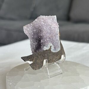 Light purple amethyst cluster